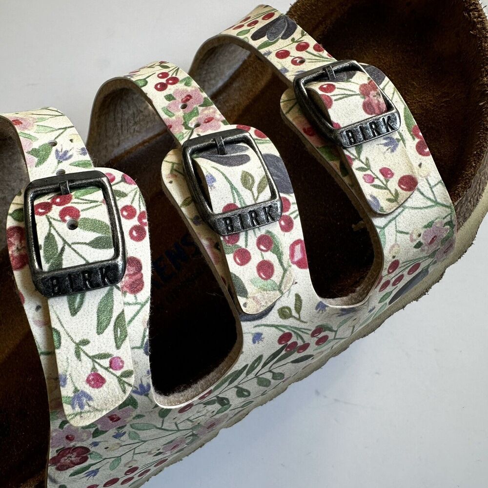 Birkenstock Florida Floral Pattern Women’s Size EU 38 US 7.5 - Picture 6 of 13